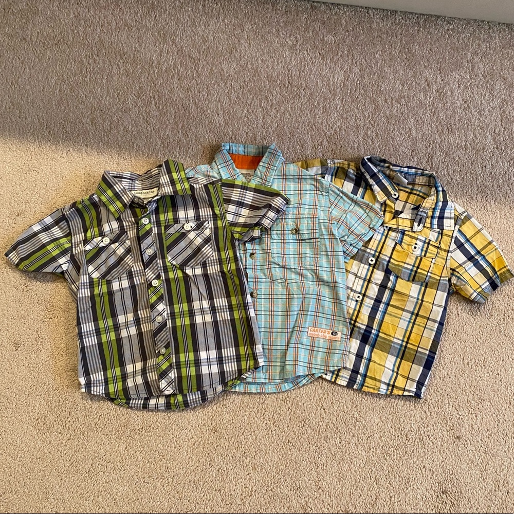 LOT of 3 toddler boy shirts
